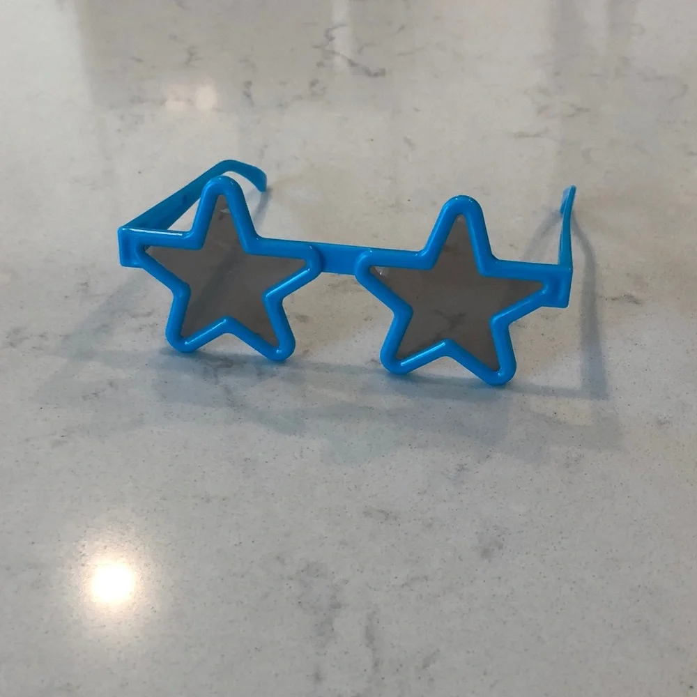 Star-Shaped Blue Sunglasses